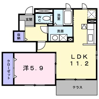 間取図 ボヌールエスパスⅢ番館