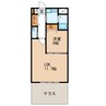 アンプルールクラージュ　パンセ 1LDKの間取り