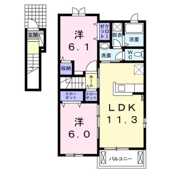 間取図 ベイサイド コッティ Ⅱ