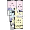 リバーサイドハウス 2LDKの間取り