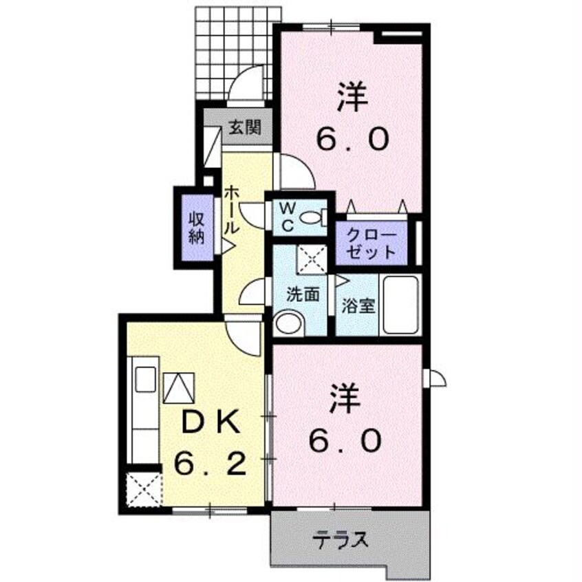 間取図 カーサウノ