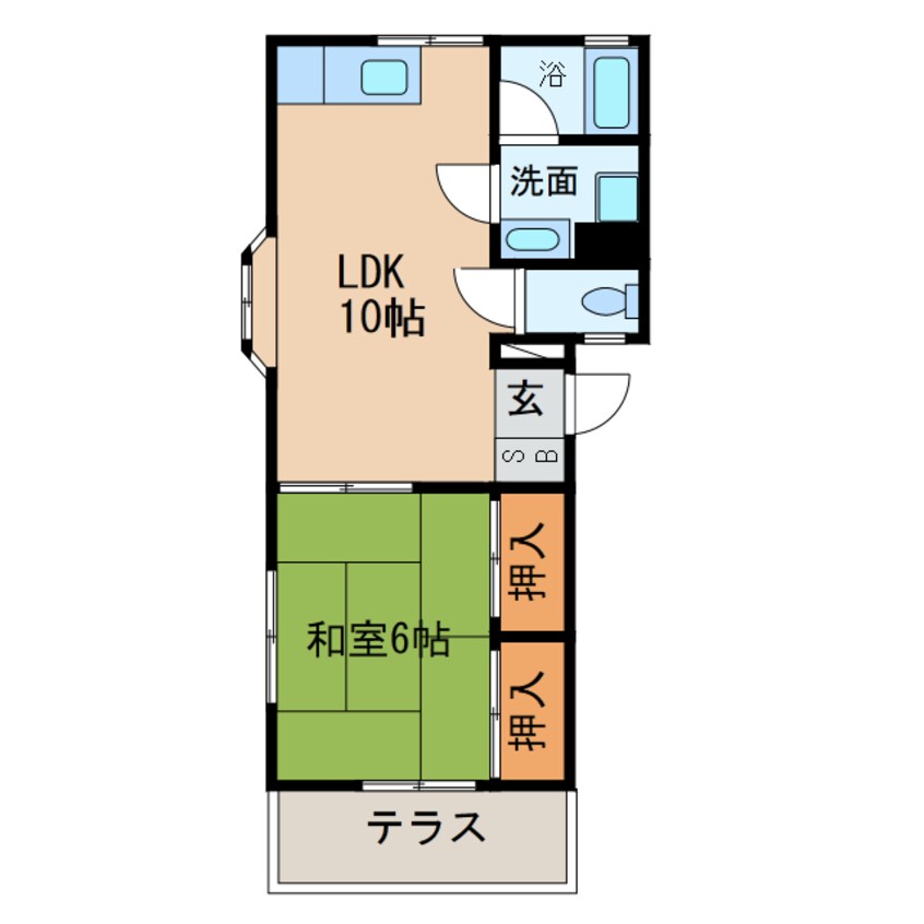 間取図 グレンドールコーポ