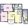 エストオーブ 2LDKの間取り