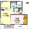 ミニョンヌ浜崎 1LDKの間取り