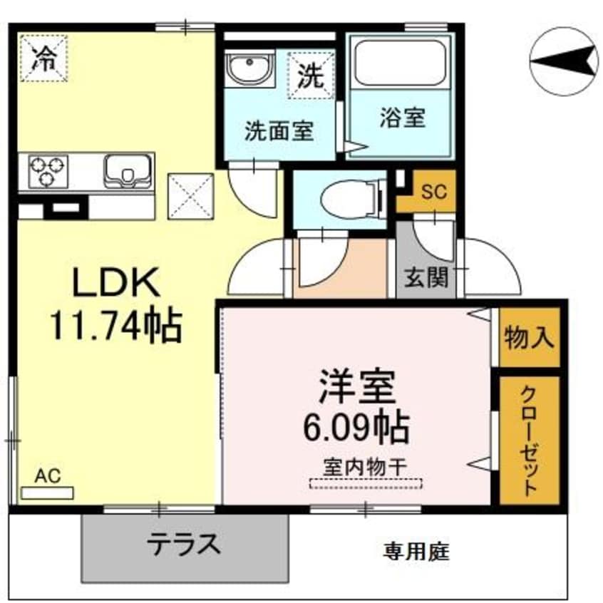 間取図 ミニョンヌ浜崎
