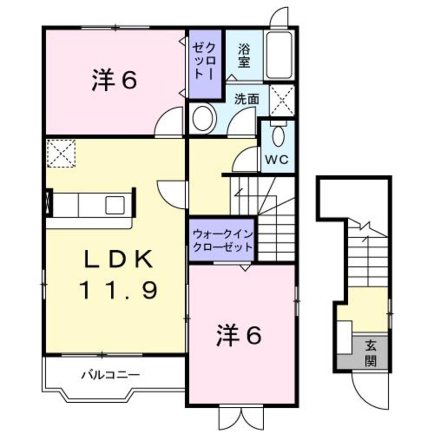 間取図 クレメントB