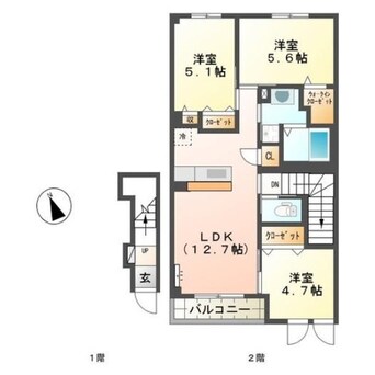 間取図 トレゾール・ハマサキ