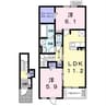 ピンズ原Ⅲ 2LDKの間取り