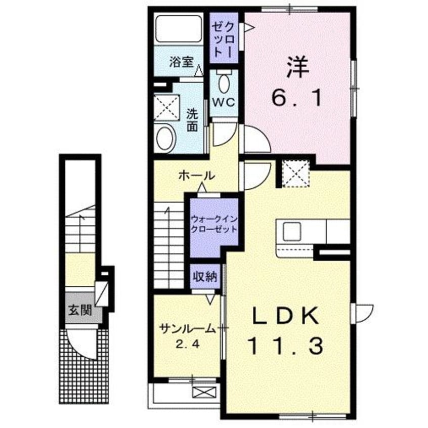 間取図 アザールⅢ