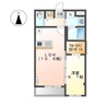 エスポワール松南 1LDKの間取り