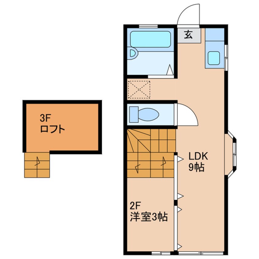 間取図 プチパレ１番館