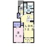 カーサ　フェリーチェ 1LDKの間取り