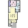 アルページュＡ 1LDKの間取り