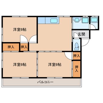 間取図 グリーンヒル高尾