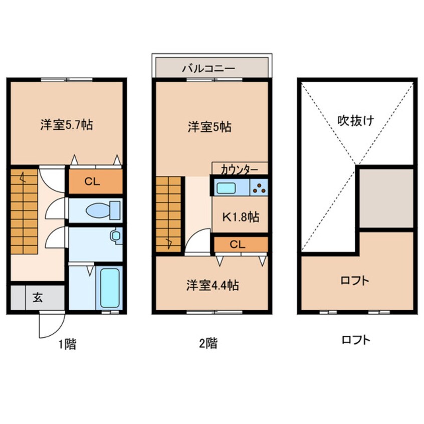 間取図 メゾン・ド・パッサーレ