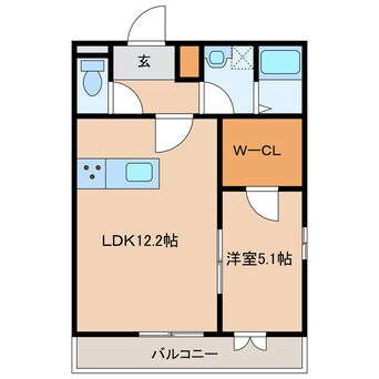 間取図 アザレア伊万里Ⅲ