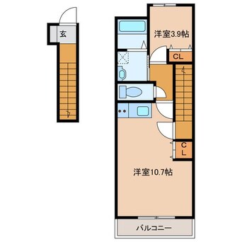 間取図 ロベリアⅡ B