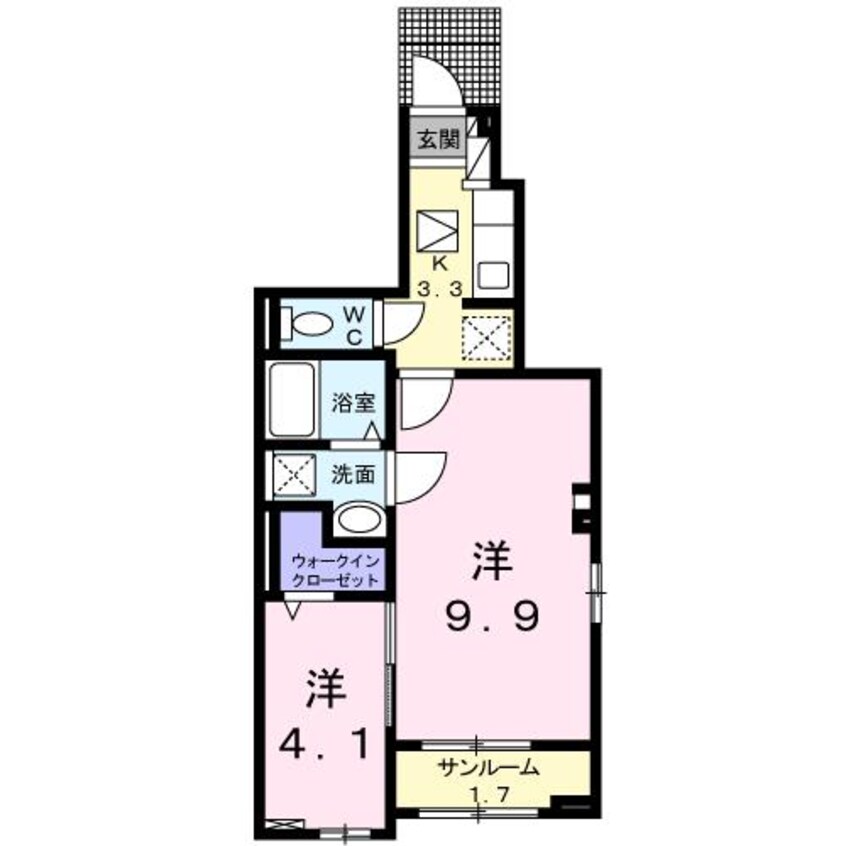 間取図 サリーチェ唐津