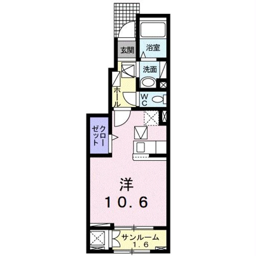 間取図 プラシード・カーサA