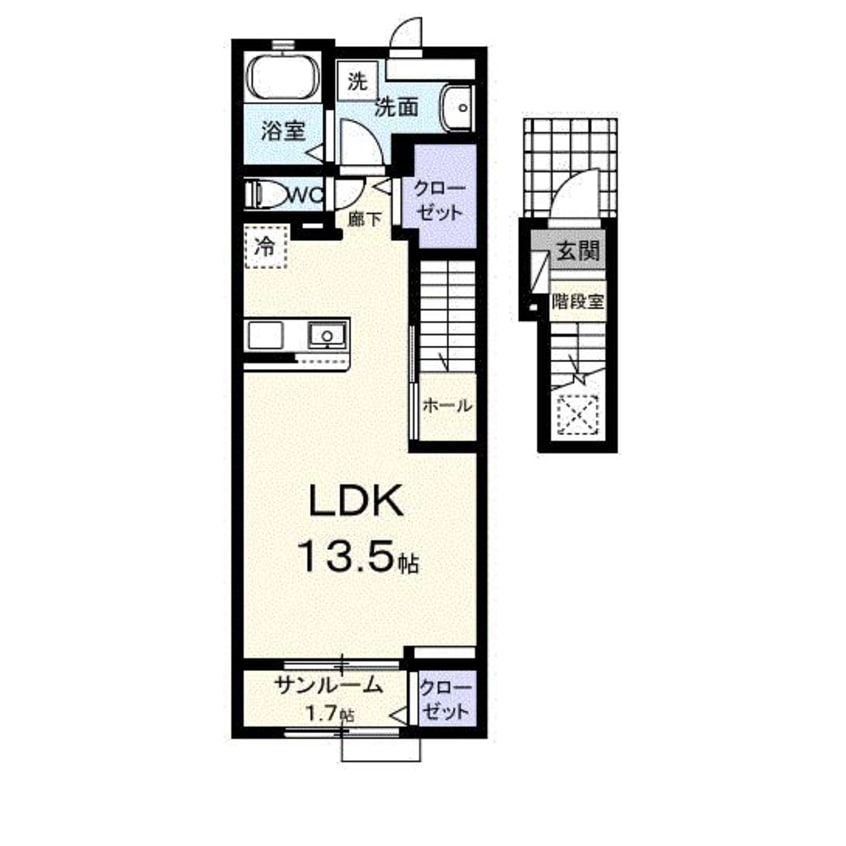 間取図 ホーリープレイス唐津　Ⅰ
