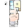 サンマリーナM 1LDKの間取り