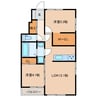 TSUBAKI 2LDKの間取り