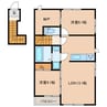 TSUBAKI 2LDKの間取り