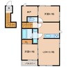 TSUBAKI 2LDKの間取り