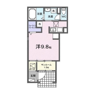 間取図 ウィンズ・ウエストⅠ