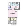 ウィンズ・ウエストⅠ 1Rの間取り