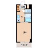 パティオ木村 1Kの間取り