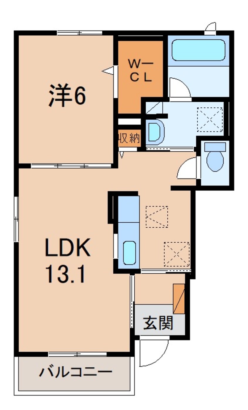 間取図 アーイラみなみＨ－１
