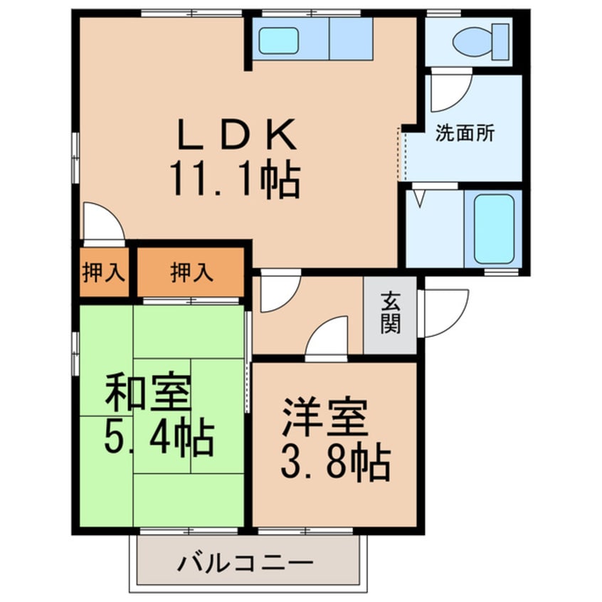 間取図 グリーンハイツしあわせ