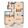 南海高野線/御幸辻駅 徒歩15分 1階 築20年 2LDKの間取り