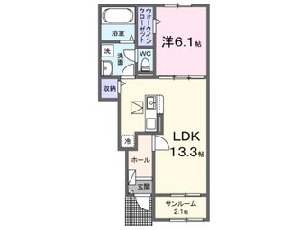 間取図 アイノス波分Ⅱ