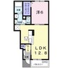 ガーデンハウス　フォレスター 1LDKの間取り