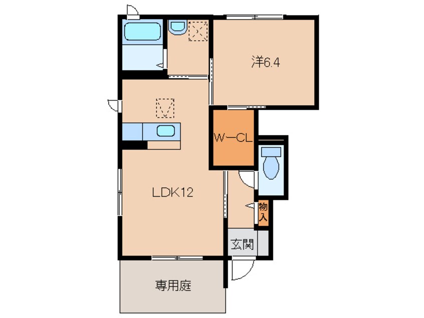 間取図 シャーメゾン岸宮