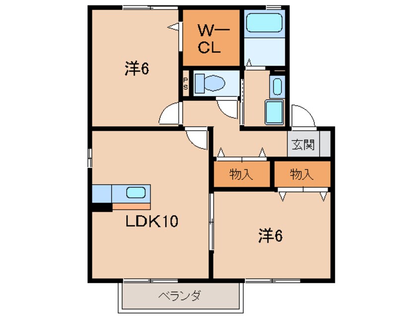 間取図 グリーン ゲイブルズ B棟
