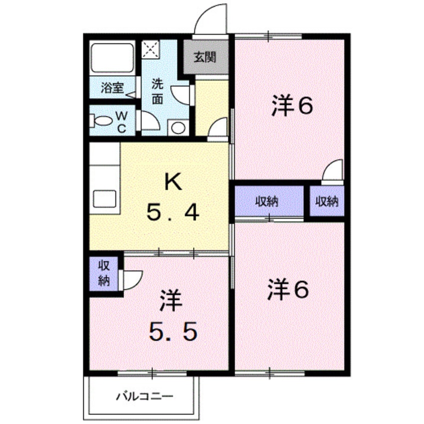 間取図 ハピネスコート
