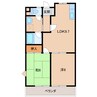 アーバンライフ市脇Ｃ棟 2LDKの間取り