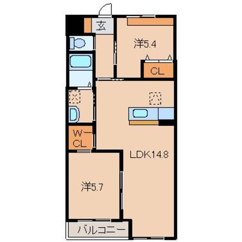 間取図 Ａｉｓａｎｃｅ