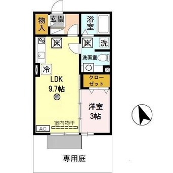 間取図 メゾンドゥソレイユ