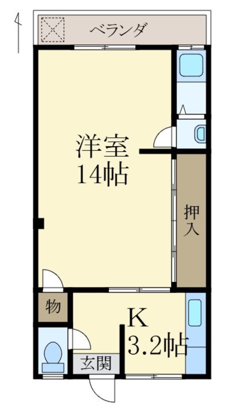間取図 市脇マンション