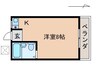 ルピナスかつらぎA 1Rの間取り