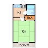 レモンハウス 1Kの間取り