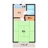 レモンハウス 1Kの間取り