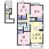 和歌山線/紀伊山田駅 徒歩5分 2階 築10年 3LDKの間取り