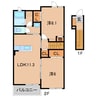 レジデンス・リオⅠ 2LDKの間取り