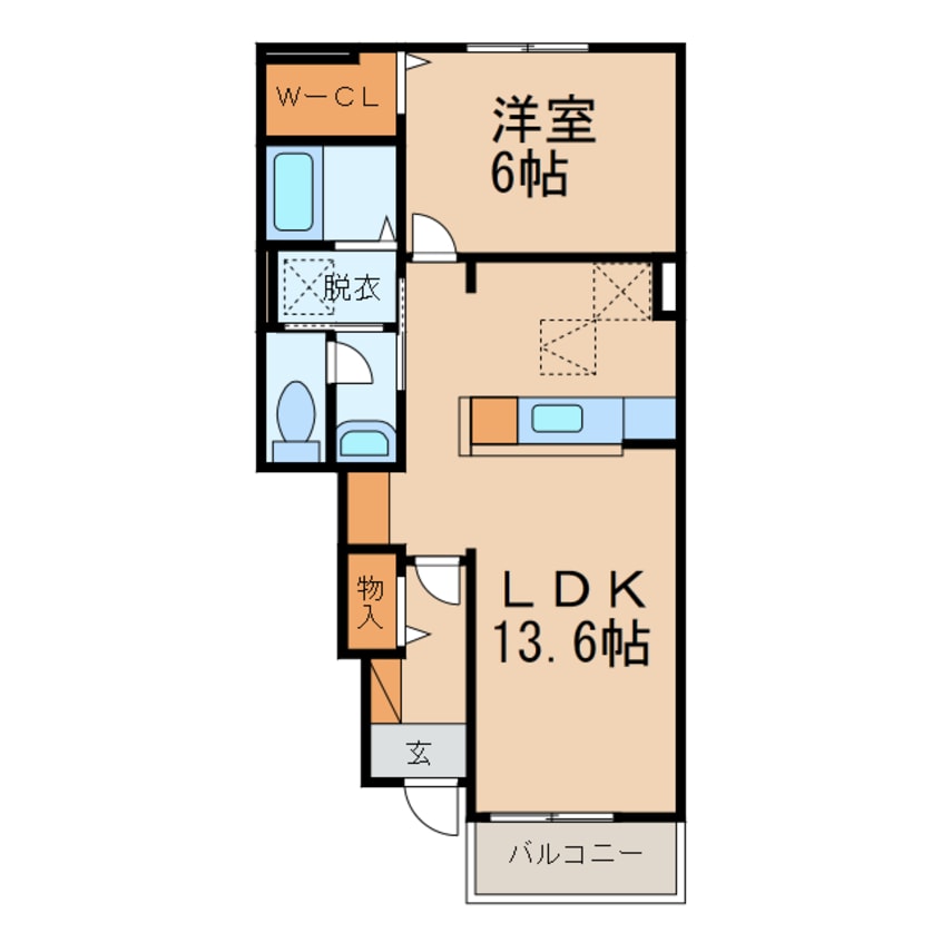 間取図 フォレスタ橋本Ⅰ