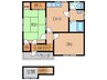 辻上文化住宅１号棟 2DKの間取り